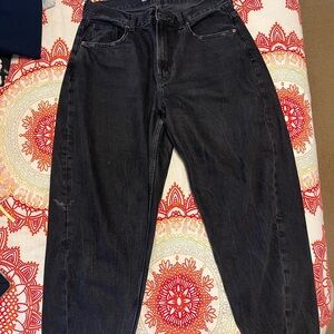 Black Denim Balloon Jeans